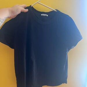 Reformation Black Short Sleeve Tee